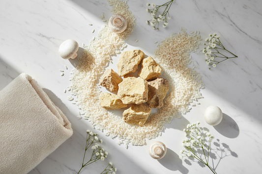 Ingrédients naturels acide kojique - Riz et champignons pour soins anti-taches - Beauté naturelle luxe