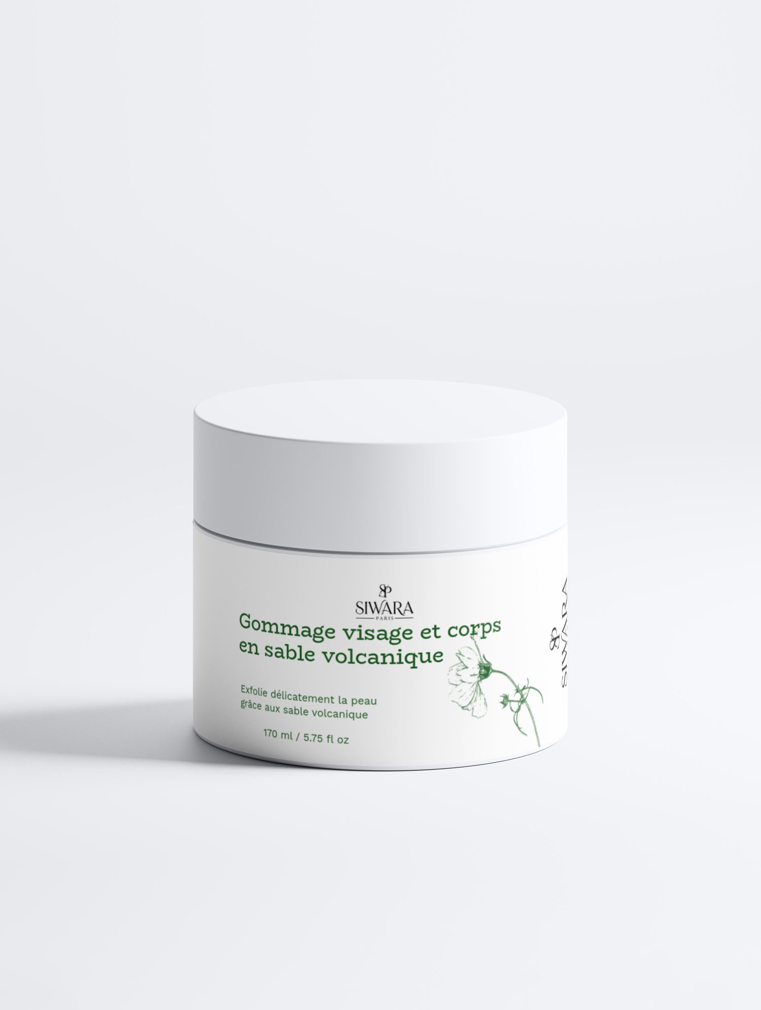 Gommage visage et corps sable volcanique naturel pour exfoliation profonde SIWARA PARIS