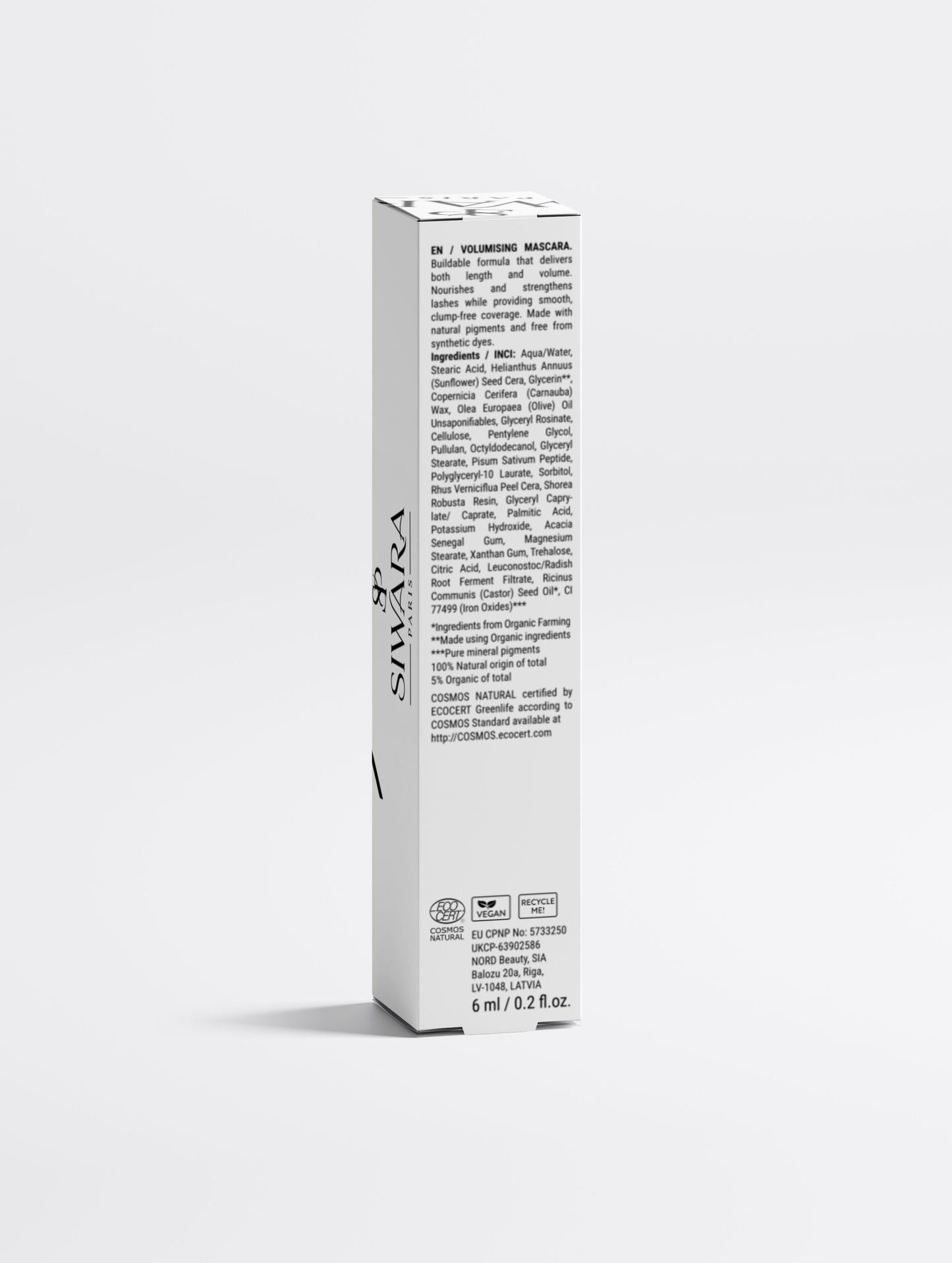 Mascara Allongeant & Volumisant aux Peptides