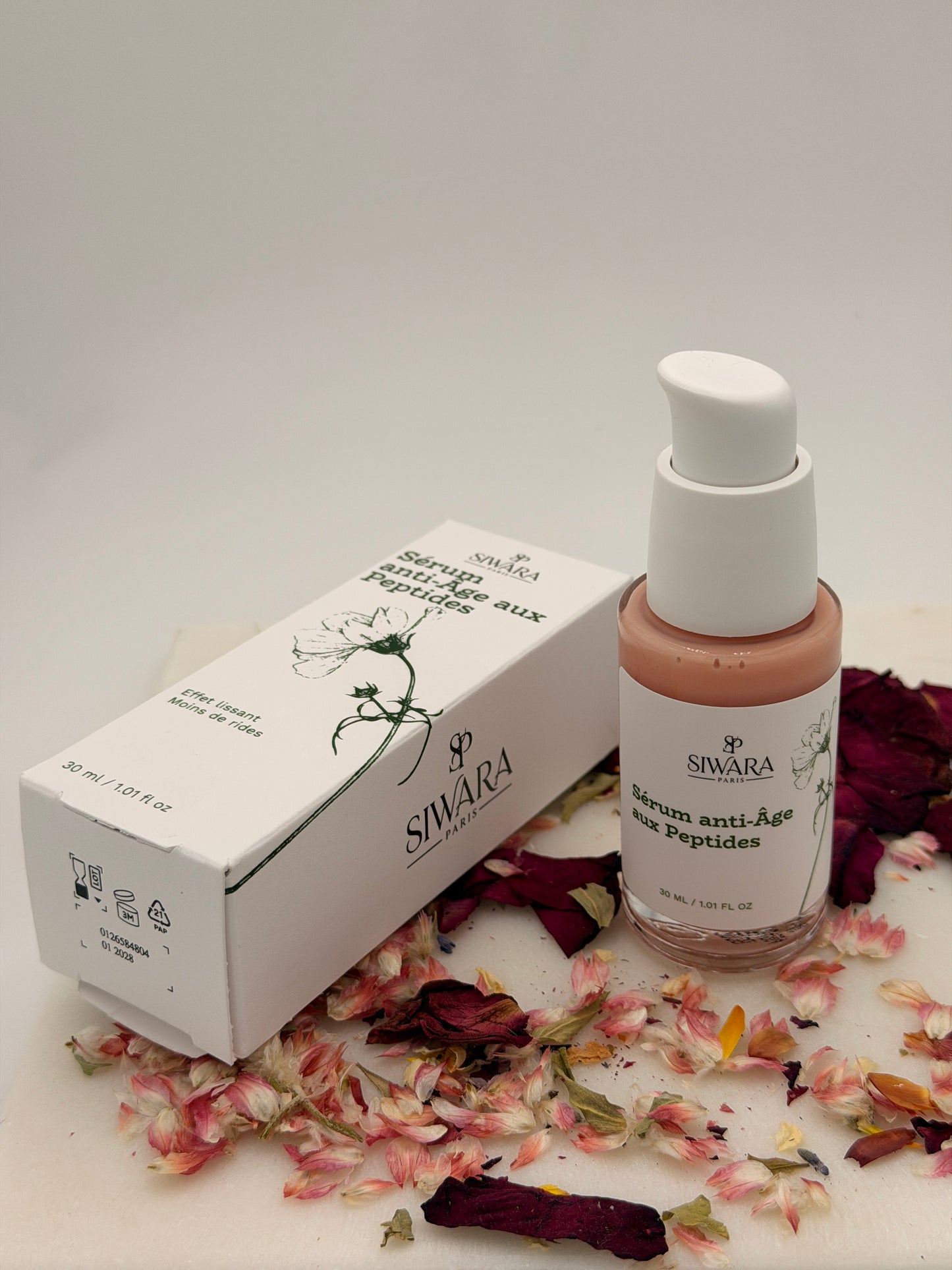 Sérum anti-âge aux peptides SIWARA PARIS - routine soin visage luxe
