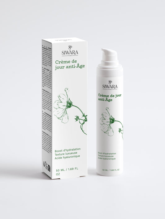 Crème de jour anti-âge SIWARA PARIS pour réduire rides et ridules et hydrater la peau