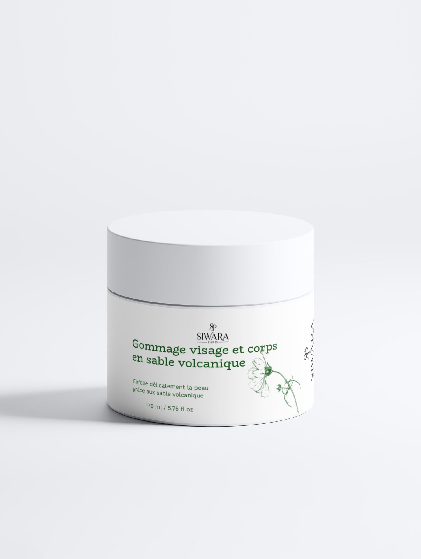 Gommage visage et corps sable volcanique naturel pour exfoliation profonde SIWARA PARIS