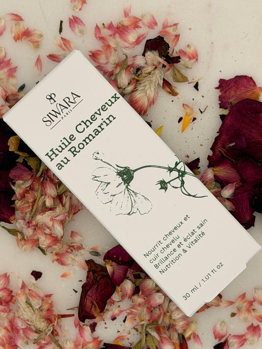 Huile naturel au romarin SIWARA PARIS soin cheveux