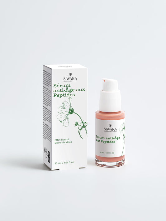 Sérum anti-âge peptides concentré pour combattre rides et ridules SIWARA PARIS
