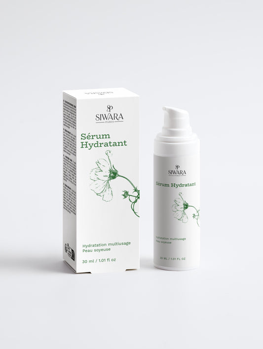 Soin hydratant sérum visage pour peau éclatante et confortable SIWARA PARIS