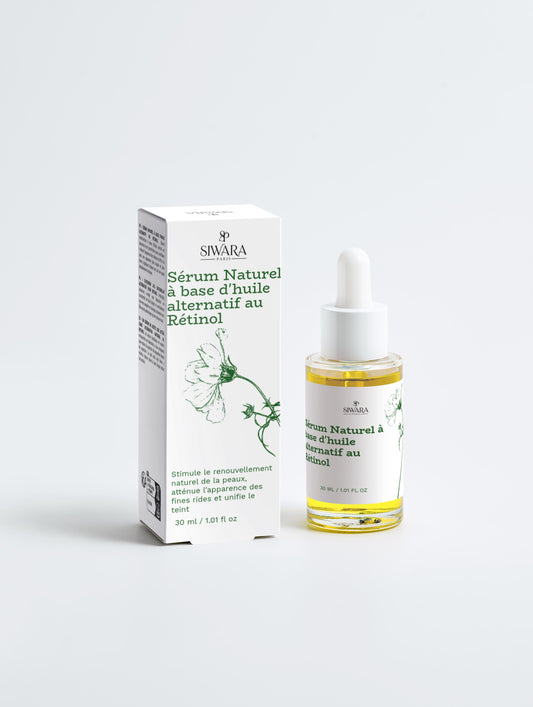 Sérum visage rétinol végétal anti-rides pour peau éclatante et raffermie SIWARA PARIS